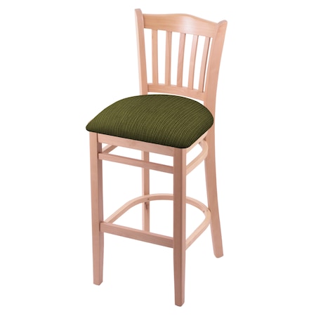 Holland Bar Stool Co 25" Counter Stool, Natural Finish, Graph Parrot Seat 312025Nat015